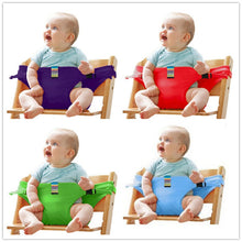 Load image into Gallery viewer, Baby Portable Seat Kids Chair Travel Foldable Washable Infant Dining High Dinning Cover Seat Safety Belt Auxiliary belt