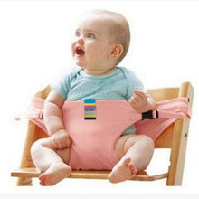 Load image into Gallery viewer, Baby Portable Seat Kids Chair Travel Foldable Washable Infant Dining High Dinning Cover Seat Safety Belt Auxiliary belt